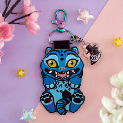 Derpy Tiger Keychain